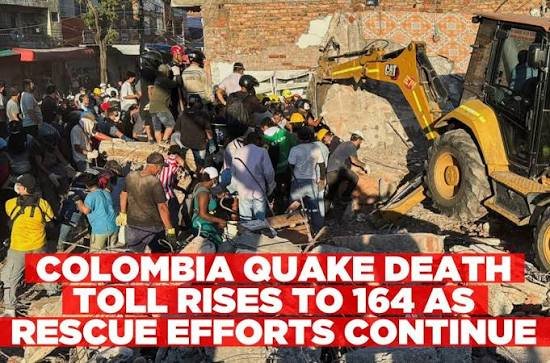Colombia Earthquake Rescue Efforts Continue as Death Toll Rises